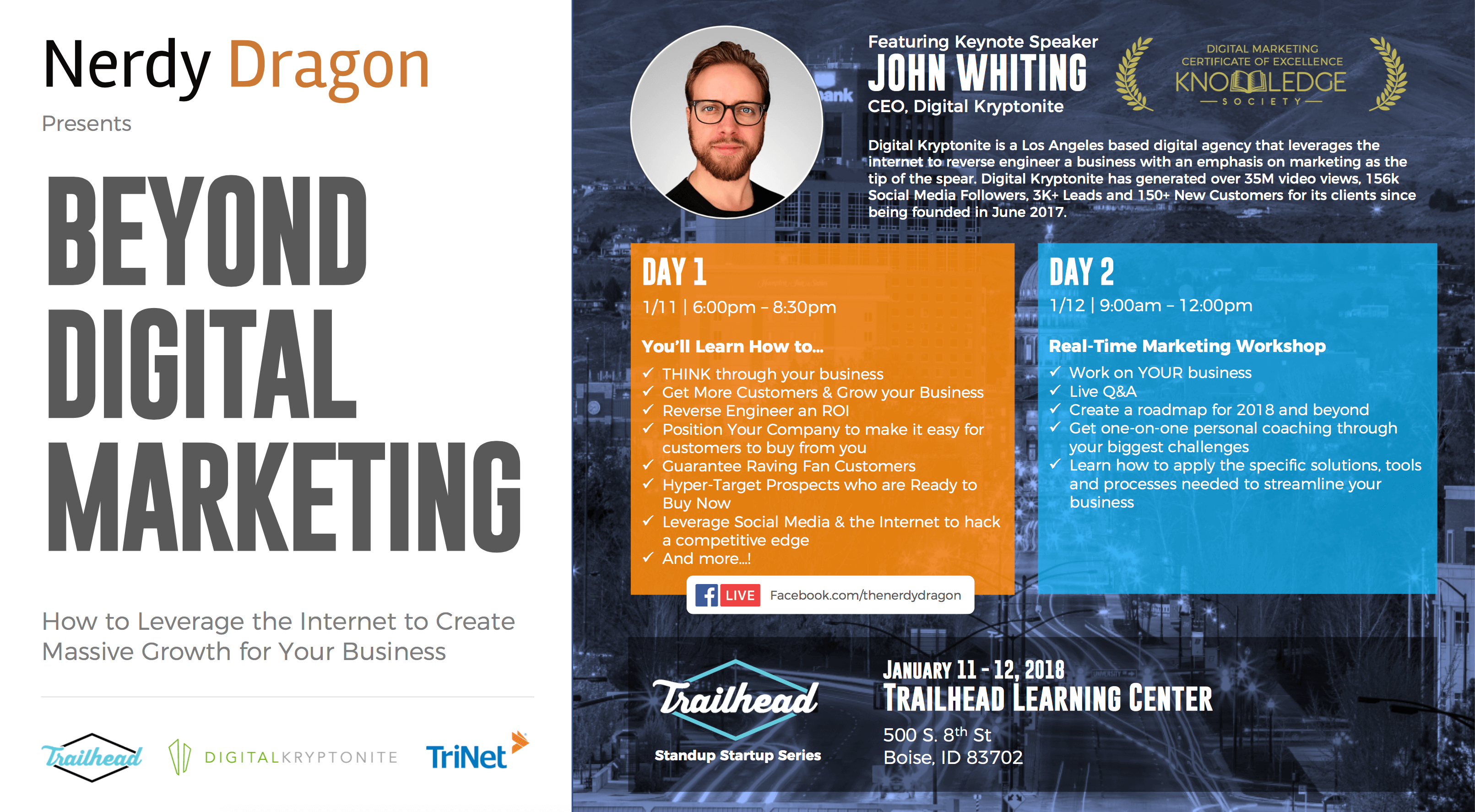 Beyond Digital Marketing - with John Whiting and Nerdy Dragon in Boise